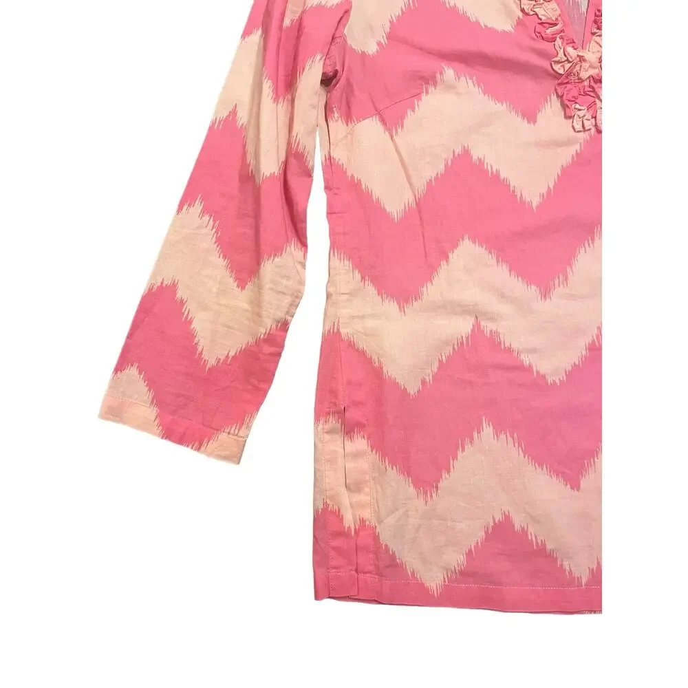 J McLaughlin Womens pink abstract chevron tunic Size XS - Picture 5 of 6